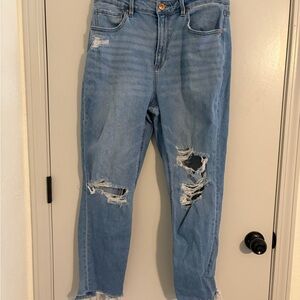 Of Luck Distressed Blue Jeans